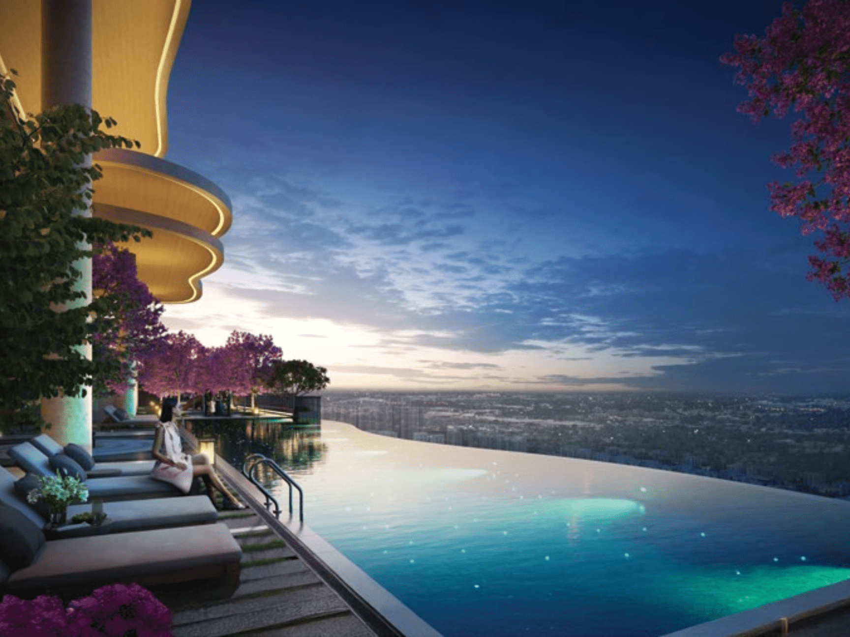 Great value Ekanam Roof Top Infinity Pool Side View