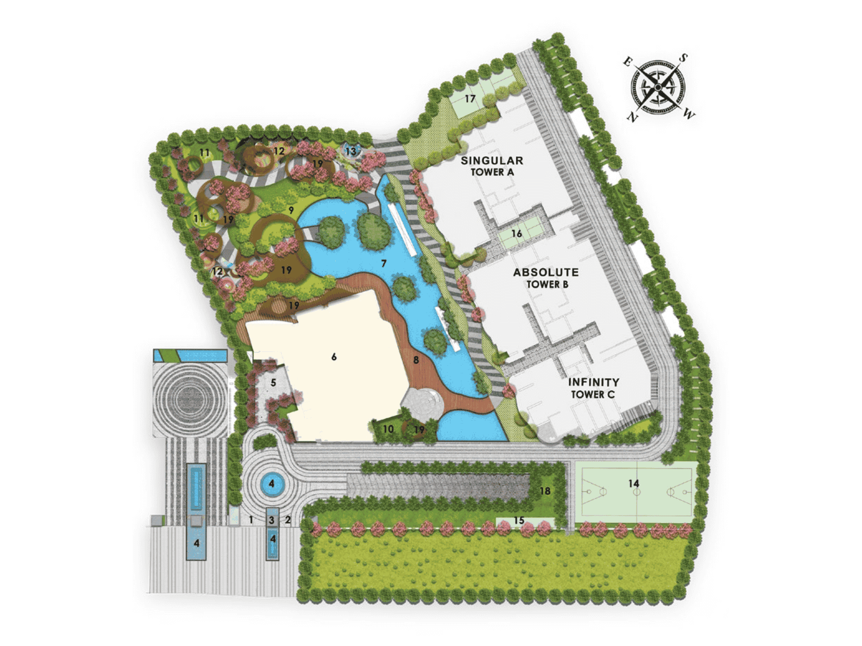 Great value Ekanam Towers Layout