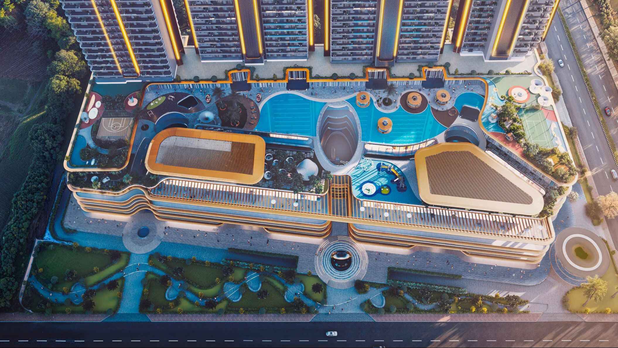 M3M Jacob and Co Residences Drone View ClubHouse